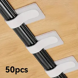 Strong Hold Self-Adhesive Cable Management Strips, Cable Management Kit, 50pcs Cord Organizer, Adjustable Hook & Loop Cable Ties, Reusable Cord Holder for Home Office Use