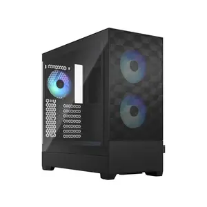 Fractal Design  MidTower Pop Air RGB Tempered Glass ATX High-Airflow Computer Case, Black & Clear