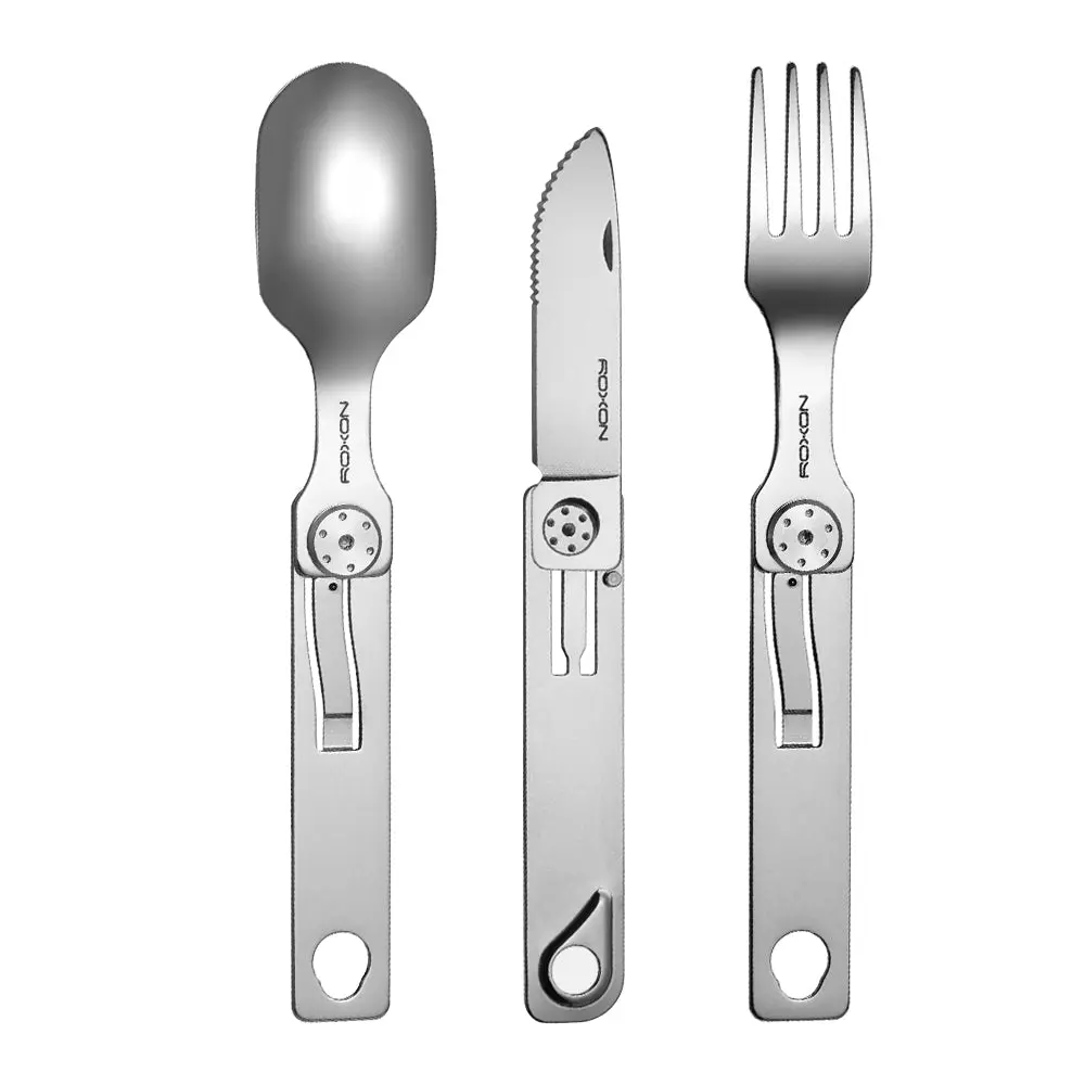 ROXON C1S 3-IN-1 Magnetic Foldable Utensils for Easy Storage