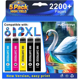 Remanufactured Ink Cartridge Replacement for Epson  Combo Pack Latest Upgrade for Workforce Pro Printers 5 Pack