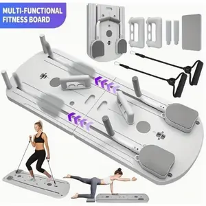 8-in-1 multifunctional foldable ab board — Pilates trainer/portable home yoga, ,suitable for small apartments, core training tool for home Pilates,full-body fitness equipment Workout Exercise Platform foam roller