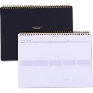 Weekday  Notepad - 5-Day Undated Weekly Schedule Plan Your Daily Tasks, Goals, Events, Appointments, Shopping - Multi Project Management Planner Notebook for Work