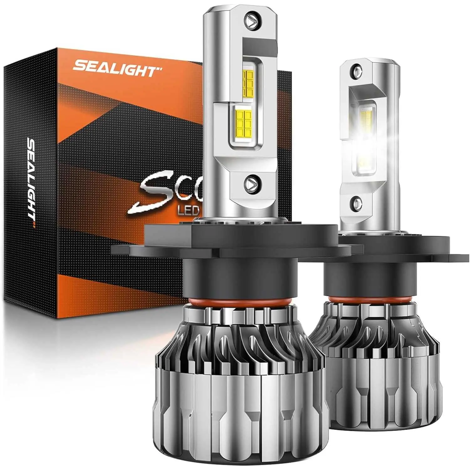 2012 Toyota Yaris 9003/H4/HB2 70W 6500K White IP68 LED Headlight Bulbs 2PCS SEALIGHT S6