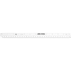 Combination Triangular Scale Metric and English Measurements 12 Inches White Drafting Ruler for Architecture Drawing