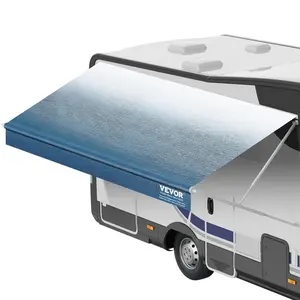 VEVOR RV Awning Fabric Replacement, 12'2" Fabric Length for 13' Awning, Heavy Duty 3-Ply 16oz PVC Camper Awning Fabric, Waterproof & UV Protection Outdoor Canopy for RV, Trailer, Motorhome, Blue Fade