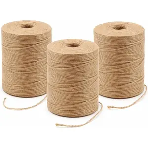 Jute Twine String, 3 Pack for Crafts, Gardening &  Wrapping - 1800 FT Total Jute Rope for DIY,  Ties & Rustic Decor
