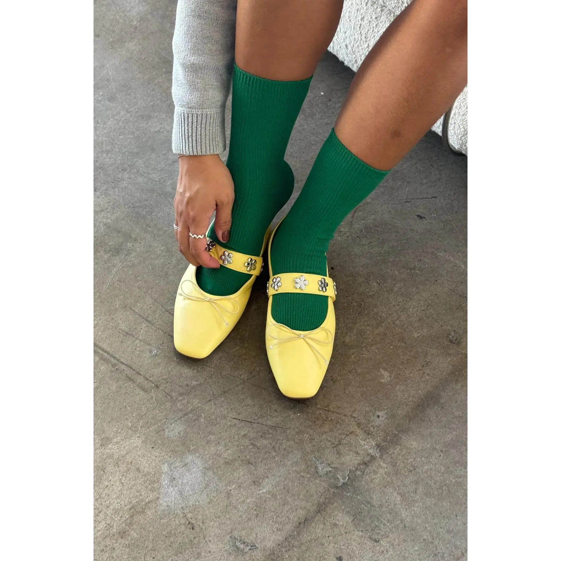 Trouser Socks in Deep Green