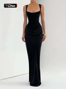 Elegant Corset Evening Dress Women Sleeveless Maxi Gown Formal Wear Formal Events Special Occasions Wedding Guest Party Dress