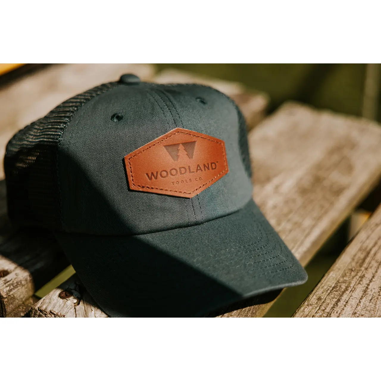 Snapback Leather Patch Hat