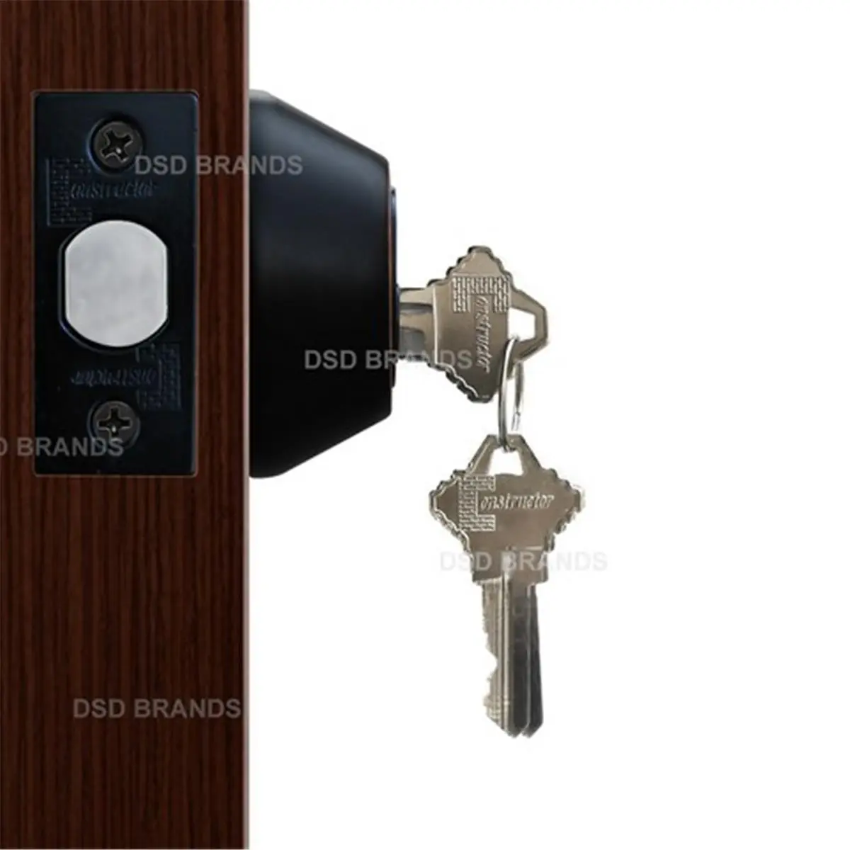 212 MAIN Single Cylinder Constructor Security Deadbolt Lock Set, Oil Rubbed Bronze Finish, Adjustable Latch, Thick Door-Fitting Residential Door Hardware, Security Lock