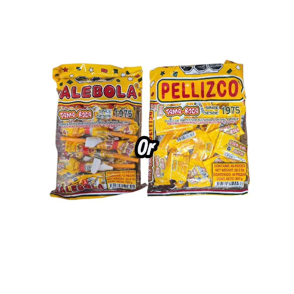Tama Roca Palebola or Pellizcos Tamarind Candy Authentic Mexican Candy