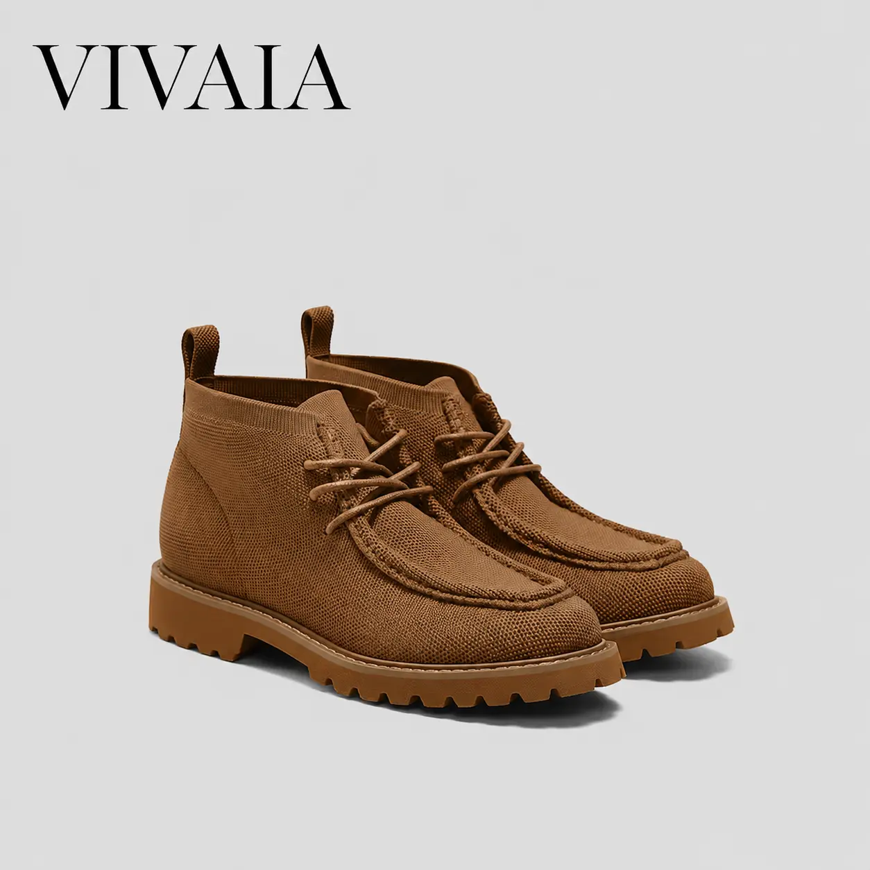 VIVAIA Francis Women's Moccasin Boots, Classic Smart Casual Shoe with Arch Support and 4cm Heel, Water-Repellent and Lightweight for Daily Travel, Footwear