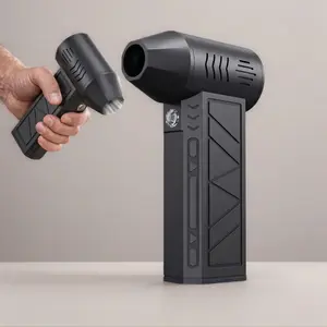 110000rpm Handheld Fan, Hurricane-Level Wind Force, Portable Cooling Device for Outdoor Sports, Dual Function for Cooling and Dust Removal
