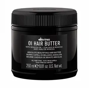 Davines OI Hair Butter 250ml - Antioxidant Nourishing Butter with Roucou Oil for Softness & Brightness - All Hair Types