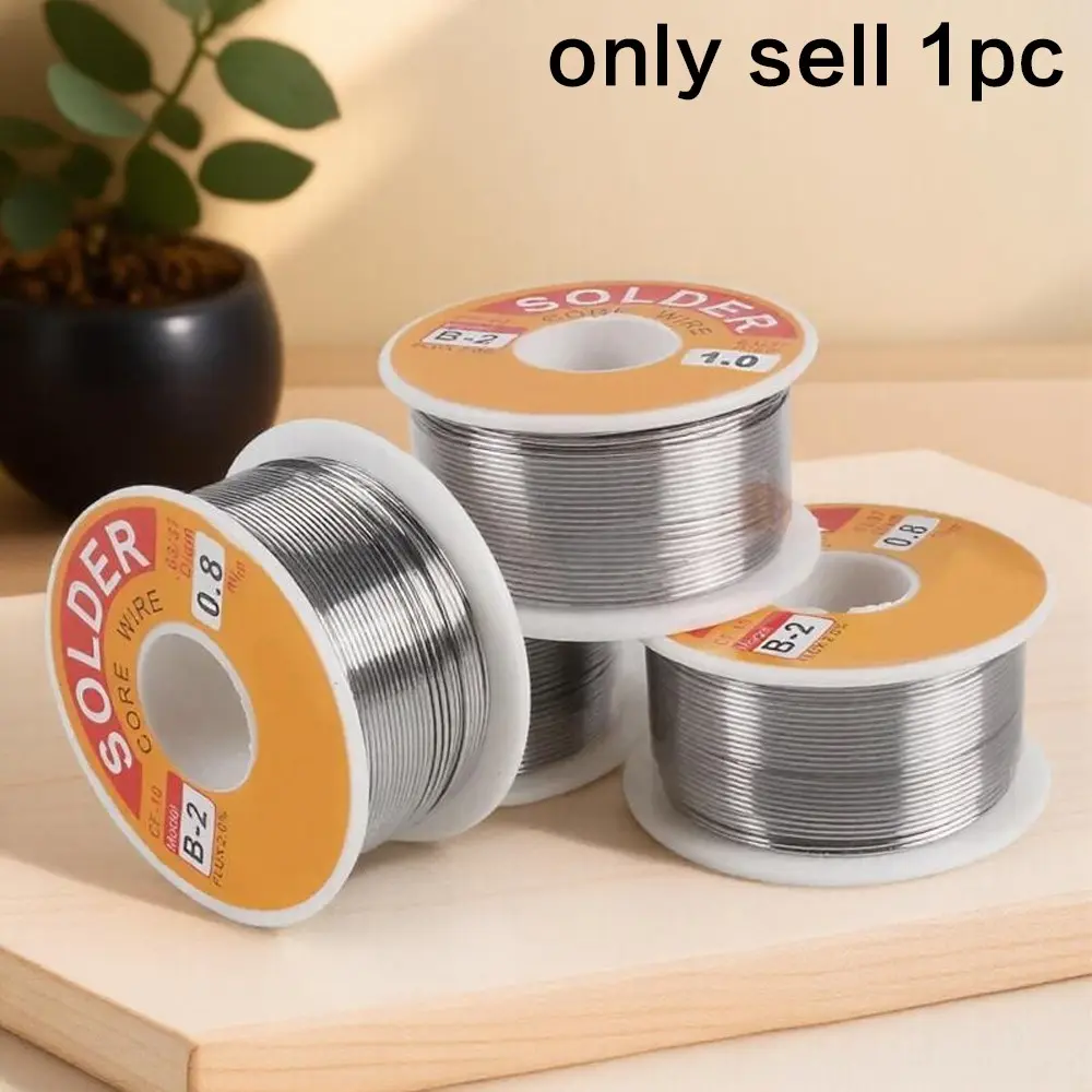 Low Temperature Fast Melt Solder Wire with 2% Flux Eco-Friendly Tin Alloy Rosin Core for Electronics High Fluidity PCB Repair Tool Precision Welding Accessory 50g 100g Low Residue Metal Component Heavy Duty Durable Electronic Repair Wire Spool, Hot