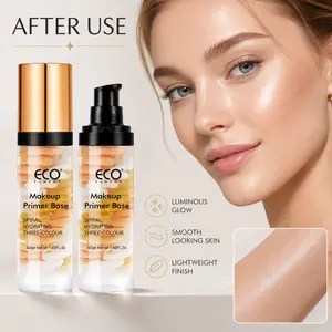 Viral Dewy Skin Primer | 3-Color Hydrating Makeup Base | Brightening, Smoothing & Glow Finish