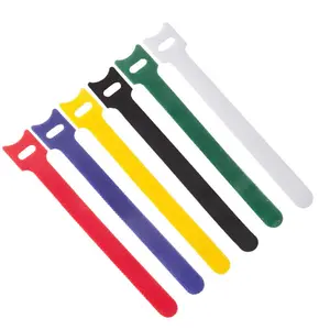Reusable Velcro Cable Ties for Wire Management Self-Adhesive Organizers Strong Grip Adjustable Neat Bundling for Home Office Use