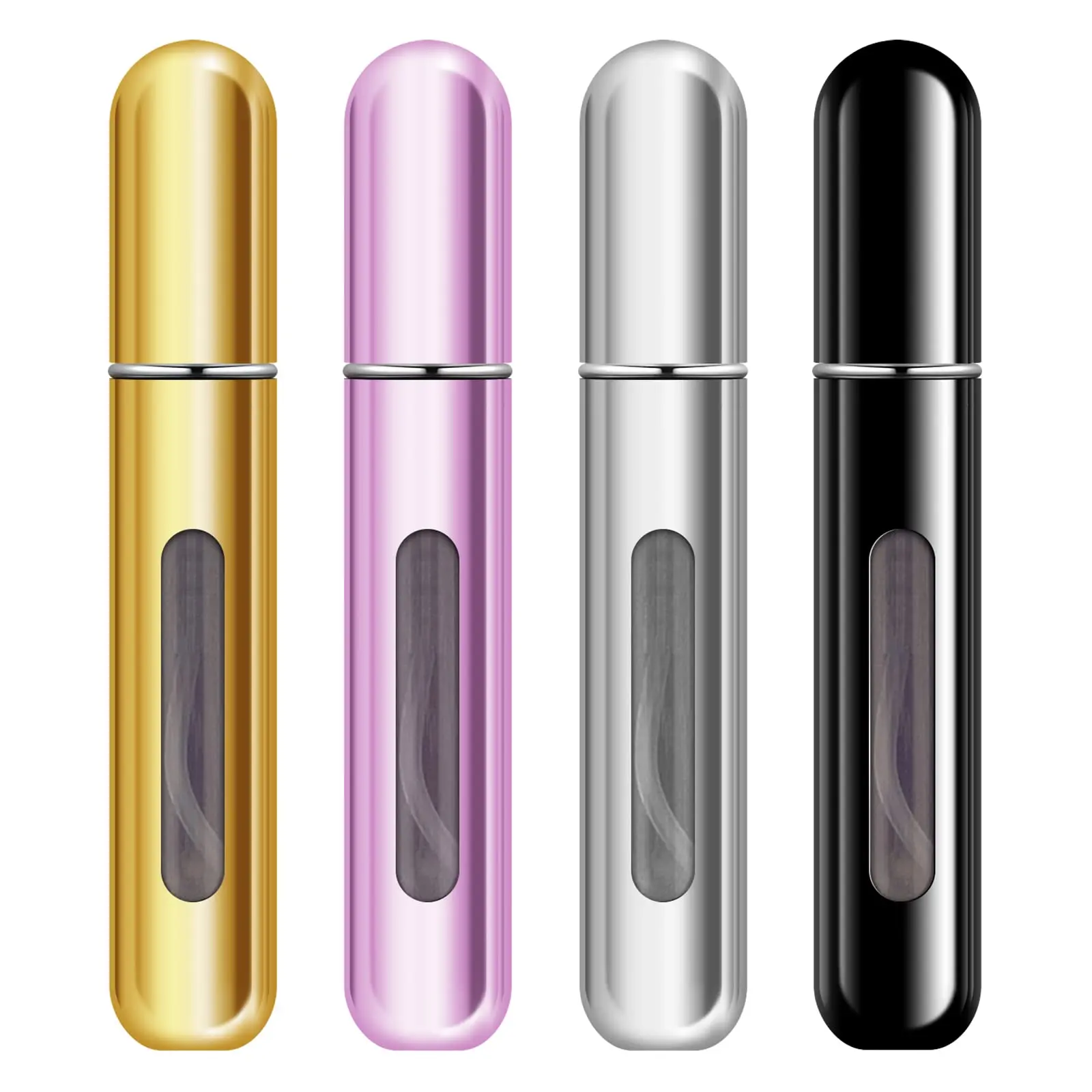 8ml Mini Refillable Perfume Spray Bottle, 4 Counts Portable Perfume Dispenser Bottle, Perfume Atomizer Bottle, Travel Perfume Bottle, Cosmetic Makeup, Cosmetics Makeup Tools, Portable Perfume Bottles