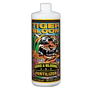 FoxFarm Tiger Bloom Liquid Plant Food 2-8-4, Flowering Fertilizer 1 Quart