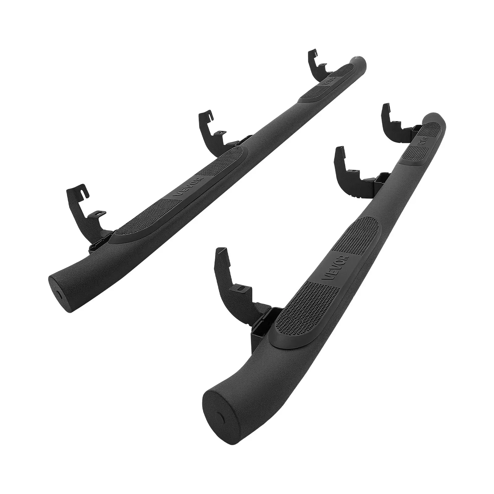 【Summerfinds】VEVOR Running Boards, 3 Inches Side Steps Compatible with 2015-2025 Chevy Colorado/GMC Canyon Crew Cab, Black Carbon Steel Nerf Bars, 550 lbs Load Capacity, Non-Slip Surface with Rustproof Coating