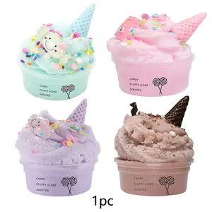 New 60ml Pull-Out Slime DIY Stress Relief Colorful Putty Ice Cream Dry Slime
