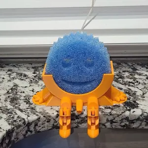 Funny Hanging Sponge Holder with Drainage – Keeps Scrub Daddy & Scrub Mommy Dry