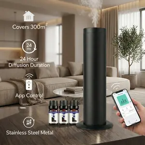 Same-day shipping！Luxury Hotel-Inspired Scents Home Aroma Diffuser Discovery Kit with APP Control Covers Up to 1250 Sq Ft Stainless Steel Metal Long-Lasting Essential Oils
