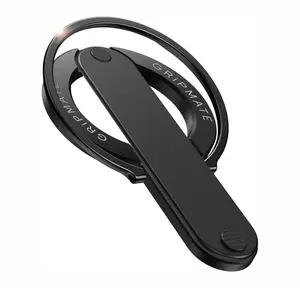 GripMate 2nd Generation MagSafe Cellphone Holder - Strong Double-Sided Magnetic Phone Ring Accessory, Removable, Comfortable, Wireless, Compatible with Apple/Samsung Devices, Ideal for Landscape Use