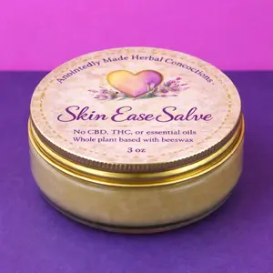 Anointedly Made Skin Ease Salve 3 oz Botanical Skin Comfort & Support Moisturizing Plant Balm 85 g