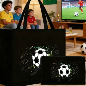 Women's Fashion Travel Bag Set, Durable Linen Handbag & Coin Purse, Perfect Gift for Sisters Friends Colleagues