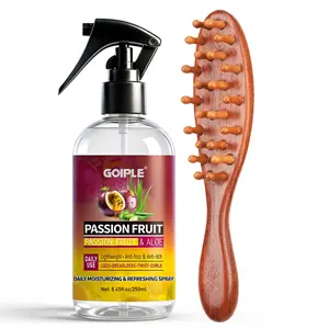Passion Fruit & Aloe Daily Moisturizing Refreshing Spray for Locs, Dreadlocks, Braids, Curls – Lightweight Anti-Itch & Anti-Frizz Mist for Dry Scalp & Hair – Plant-Based, No Buildup, Won't Flatten (8.45oz/250ml)