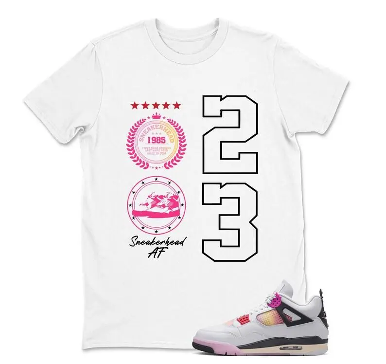 4s Comic Matching T Shirt, Number 23 Graphic Shirt, 90s Hip Hop Tee, Gift For Women and Man, Unisex T-Shirt, Sneaker Head Gift