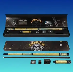 EVO WARRIOR Maxbing Edition – Desert Gold Cue | Carbon Fiber Precision, Pro Taper, Ultra-Stiff 3/8-8 Joint | Premium Kit with 6" Extension, Time Tip, Glove & Chalk