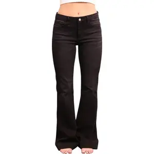 Mid-Rise Tummy Control Flare - Three Inseams (Black)