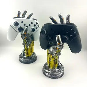 Cyberpunk Mechanical Arm Gaming Controller Holder Home Living Room Esports Room Desktop Stand Decorative Ornament