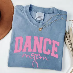 Dance Mom T-Shirt, Proud Dance Mama Shirt, Pink Bow Tee, Mothers Day Gift For Moms