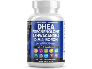 Clean Nutraceuticals DHEA, Pregnenolone, Ashwagandha, DIM, Boron, Calcium, Magnesium, Zinc & More for Women & Men's Health & Wellbeing Supports Capsules – Dhea Defend