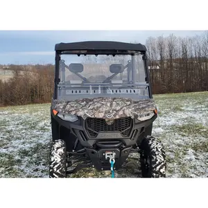 CFMoto UForce 600 - 2 Pc Scratch-Resistant Windshield with Vent and Clamp Options