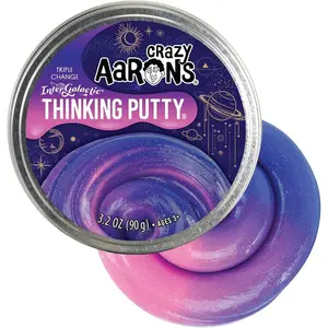 Thinking Putty - Intergalactic - Triple Color Changing Putty for Kids and Adults in a 4" Tin - Creative and Endless Fun, Stress Relief Therapy Toys, Never Dries Out - Made in USA