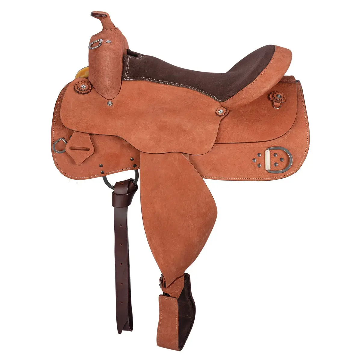 Schneiders Work and Trail II Western Saddle - Work-Focused Equestrian Gear with Short Skirt, Close Contact Feel, Comfortable Fit, Cut-Out Under Fender, Heavy-Duty Hardware, Lightweight