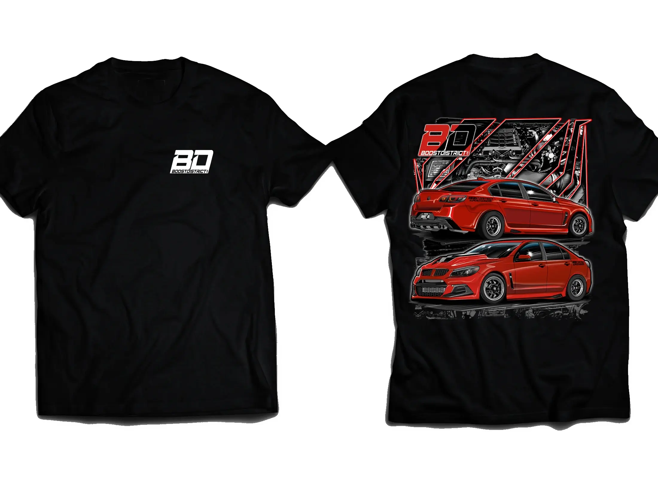 Chevy SS Sport Sedan Graphic Tee Automotive Apparel Unisex T-Shirt Sweatshirt Hoodie 2 Sided