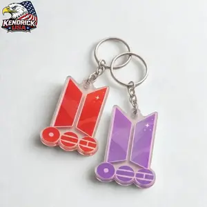 Kpop Boys Band Logo Sides Keychain, Chibi acrylic keychain, Hot One's Show, Gift For Army, Arirang, Cute Idol Keyring, Kpop Fan Merch