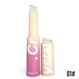 PHOFAY Crystal Jelly Highlight Stick, Dewy Glow Highlighter Balm for Face & Body