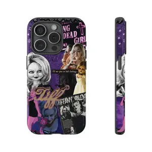 Chucky & Tiffany Phone Case Gothic Horror Movie Aesthetic Living Dead Girl Tough Cases Drop-resistant Scratch-resistant Phone Case, Unique And Personalized For IPhone 17, 16, 15, 14, 13, 12, Pro Max, Pro Plus, and Samsung S25, 24, 23, 22 Style