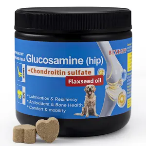 BTXEGPP Hip Health Supplements for Dogs Glucosamine Chondroitin MSM Curcumin Supports Mobility Relieves Arthritis Pain in Senior Dogs