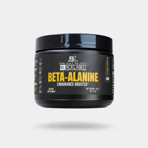 BlackLabel Beta-Alanine Endurance & Performance Booster 60 Servings Delay Fatigue Build Strength Amino Acid Supplement