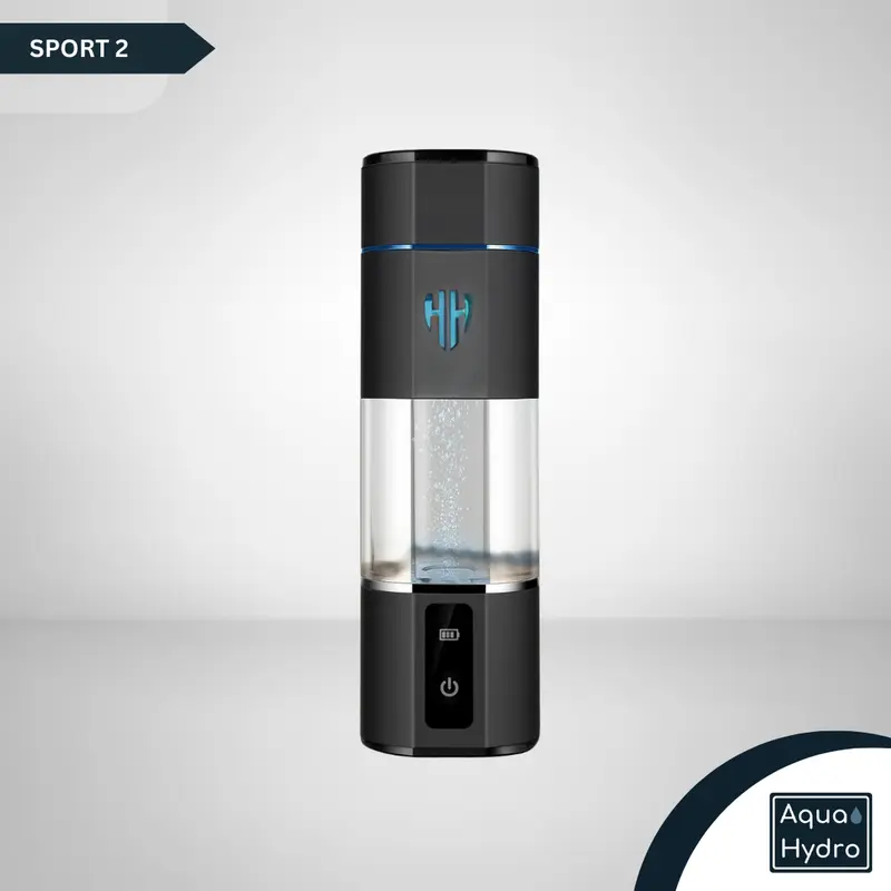 Aqua Hydro Shop - Hydrogen Water Bottle - Sport - 6000 PPB SPE/PEM Portable