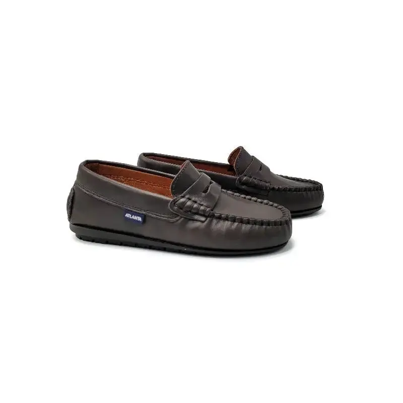 Atlanta Mocassin Dark Brown Penny Loafer