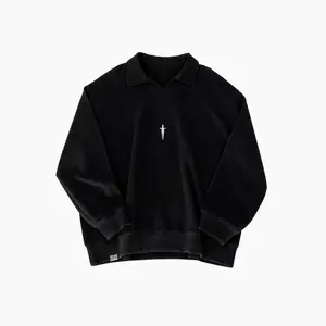 DAGGER KNIT PULLOVER - [BLACK]