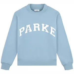 2026 PARKE Unisex Casual Crewneck Sweatshirt – Athletic-Print Cotton Top